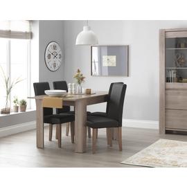 Argos Home Miami Oak Dining Table & 4 Chairs
