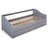 Argos Home Brooklyn Grey Day Bed with Trundle & Mattress