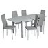 Argos Home Anton Glass Extending Table & 6 Grey Chairs