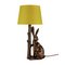 Argos Home Hare Table Lamp - Bronze & Ochre