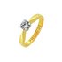 Revere 9ct Gold Plated Silver Cubic Zirconia Promise Ring