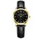 Rotary Ladies' Diamond Set Dial Black Leather Strap Watch