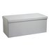 Argos Home Extra Large Faux Leather Ottoman - Grey