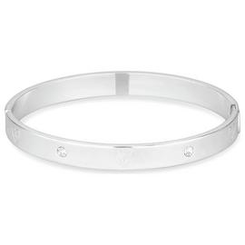 Lipsy Silver Plated Heart Bangle