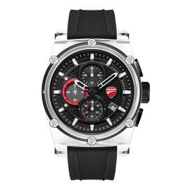 Ducati Supermoto Black and Red Dial Silicone Strap Watch Set