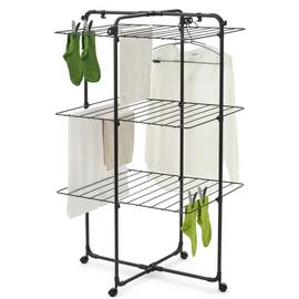 Brabantia 23m Hang On Tower Clothes Airer - Black
