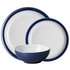 Denby Elements 12 Piece Dinner Set - Blue