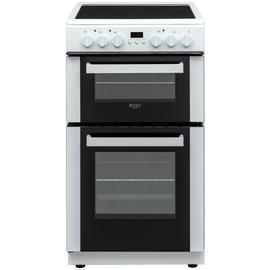 Bush DHBEDC50W 50cm Double Oven Electric Cooker - White