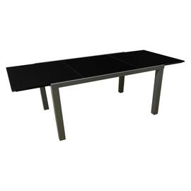 Argos Home Anton Extendable Glass 6 Seater Table - Black