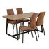 Argos Home Nomad Oak Effect Dining Table & 4 Milo Chairs