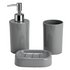 Argos Home 3 Piece Bathroom Accessory Set - Flint Grey