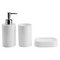 Argos Home 3 Piece Bathroom Accessory Set - White