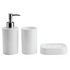 Argos Home 3 Piece Bathroom Accessory Set - White