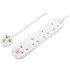 Masterplug 4 Socket 5 Metre Extension Lead - Surge Protected