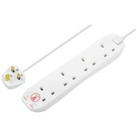 Masterplug 4 Socket 5 Metre Extension Lead - Surge Protected
