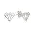 Revere Sterling Silver Diamond Shape Stud Earrings