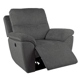 Argos Home Sandy Fabric Power Recliner Chair - Charcoal