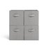 Argos Home Pack of 4 Grey Canvas Boxes