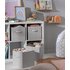 Argos Home Pack of 4 Grey Canvas Boxes
