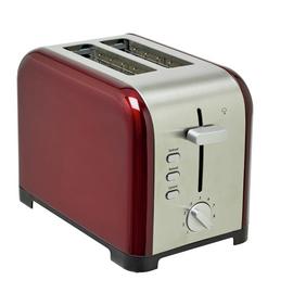 Cookworks Metal Bullet 2 Slice Toaster - Red