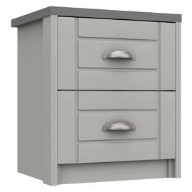 Kielder 2 Drawer Bedside Table