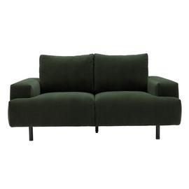 Habitat Julien Fabric 2 Seater Sofa - Dark Green