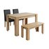 Argos Home Miami 120cm Dining Table with Bench & 2 Chairs