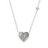 Revere Silver Mother of Pearl Heart 18 Inch Necklace