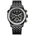 Rotary IP Men's Black Stainless Steel Pilot Style Watch
