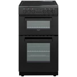 Bush DHBEDC50B 50cm Double Oven Electric Cooker - Black