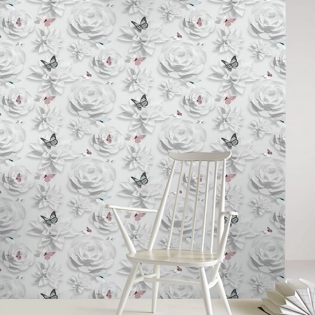 Buy Superfresco Easy Origami Florals Wallpaper Wallpaper Argos