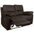 Argos Home Toby 2 Seat Faux Leather Recliner Sofa Chocolate
