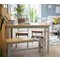 Argos Home Chicago Solid Wood Table, Bench & 2 Grey Chairs 