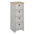 Argos Home Baltimore Slim Hall 4 Drawer Unit - Wood Effect