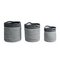 Argos Home Set of 3 Rope Storage Baskets - Grey and White