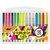 BIC Highlighter Set with Durable CasePack of 15 