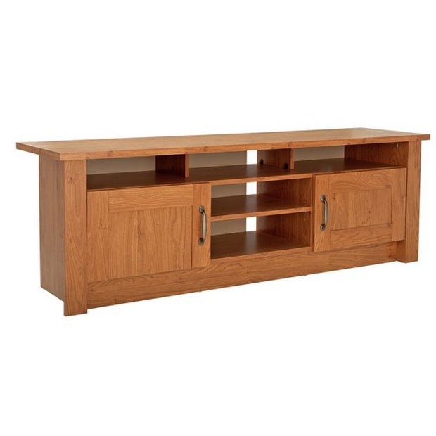 Argos pine online tv unit