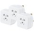 Masterplug Visitor to UK Travel Adaptor - 3 Pack