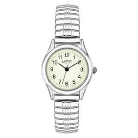 Limit Ladies Glow Dial Silver Coloured Expander Watch