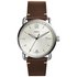 Fossil Commuter Mens Brown Leather Strap Watch