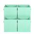 Argos Home Pack of 4 Canvas Boxes - Green