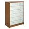 Argos Home Malibu Gloss 5+2Drw Chest of Drawers - White &Oak