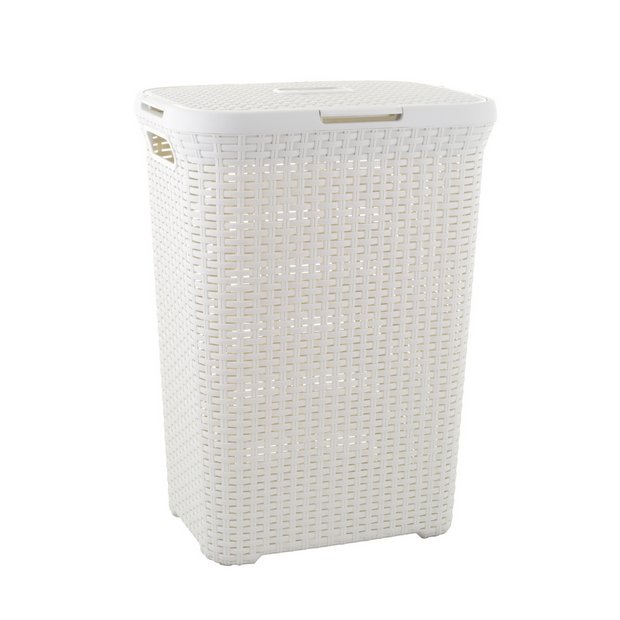 Buy Curver 40 Litre Rattan Hamper Vintage White at Argos.co.uk Your Online Shop for Linen