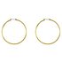 Anne Klein Diamond Cut Gold Colour Large Hoop Earrings