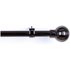 Argos Home Extendable Ribbed Curtain Pole ? Black Nickel