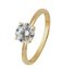 Revere 9ct Gold 1ct Look Cubic Zirconia Solitaire Ring