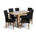 Argos Home Miami Extending Table & 6 Chocolate Chairs
