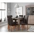 Argos Home Miami Extending Table & 6 Chocolate Chairs