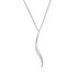 Revere Silver Swirl Bar Pendant 18inch Necklace