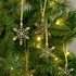 Argos Home Gold Snowflake Tree Decorations - 12 Pack